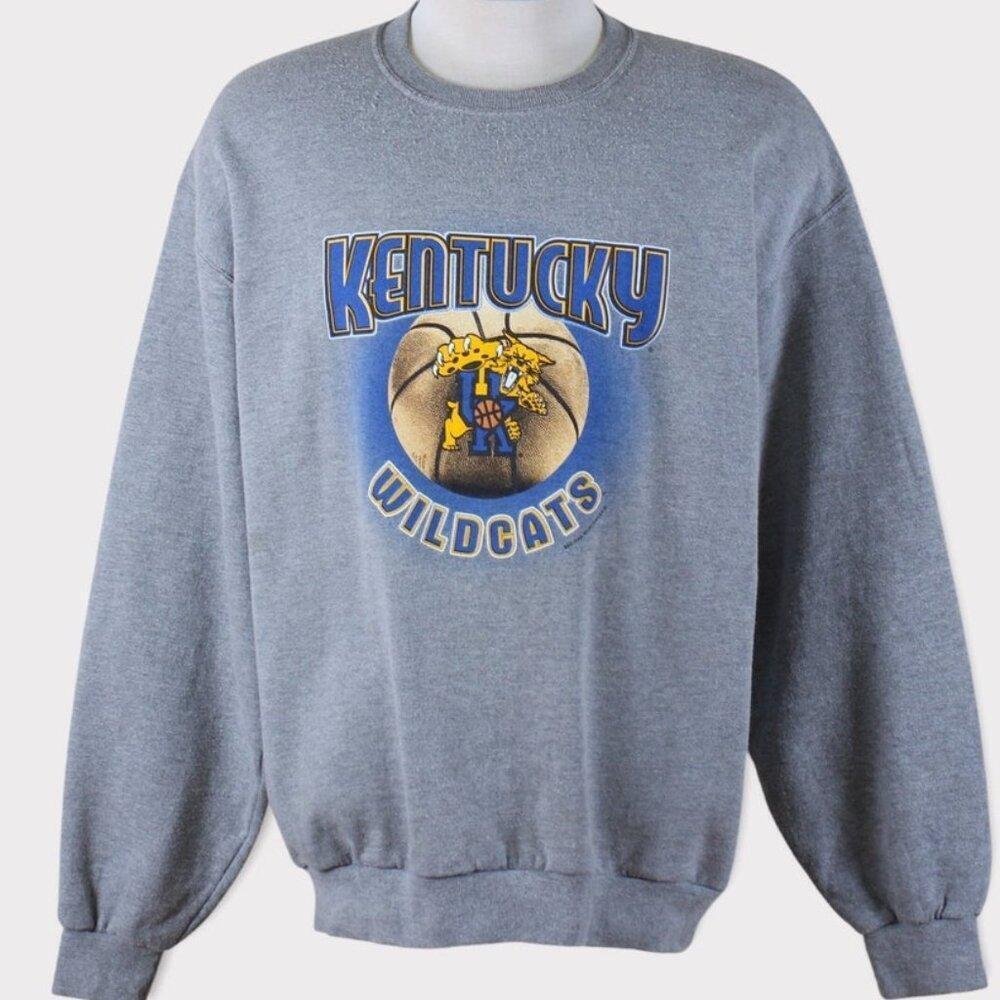 University Of Kentucky Uk Wildcats Sweatshirt Grey Kentucky Wildcats J6890